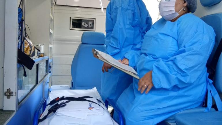 Inspeção Sanitária e verificação das medidas preventivas em ambulâncias